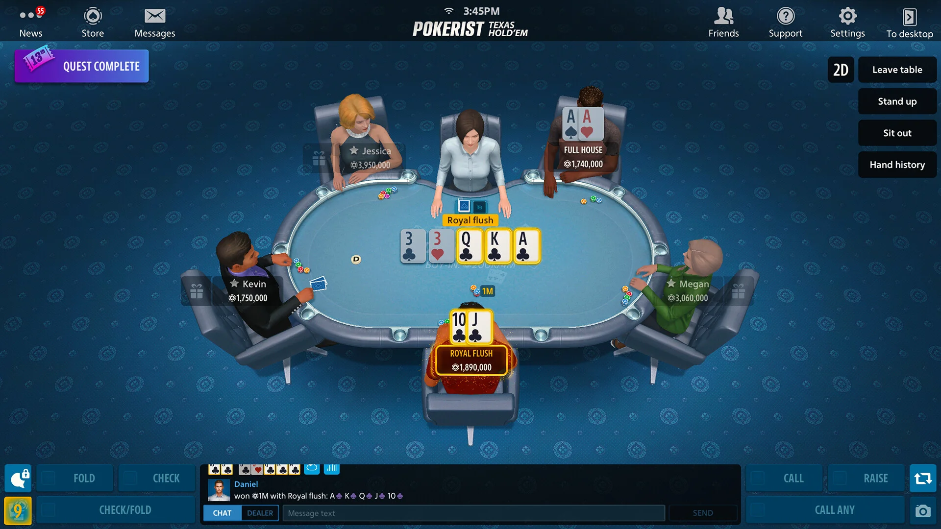 Play poker for free